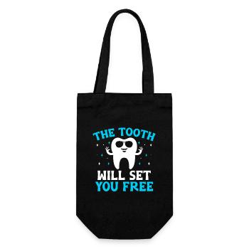 La dent vous rendra libre dentiste dentiste dentiste - Sac à bouteille - noir - Devant