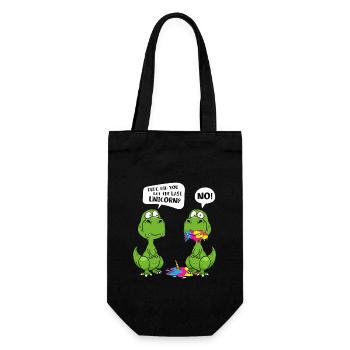 Dude Did You Eat The Last Unicorn - Gift Bag for Bottles - black - Front