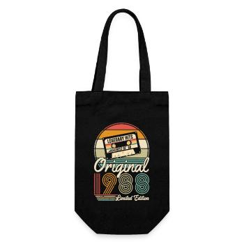 Einzigartiger 1988 Jahrgang Vintage Retro Design - Geschenkbeutel für Flaschen - Schwarz - Vorne