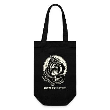 Gift for book lovers with - Gift Bag for Bottles - black - Front