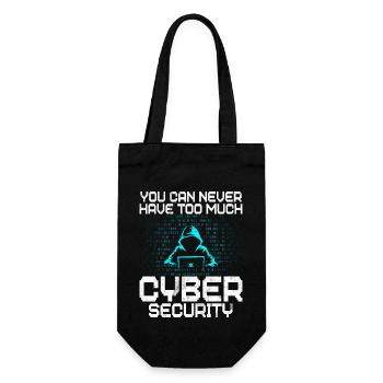 Cyber security hacker hacking - Gift Bag for Bottles - black - Front