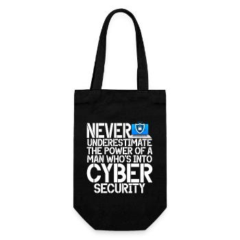 Cyber security hacker hacking - Gift Bag for Bottles - black - Front