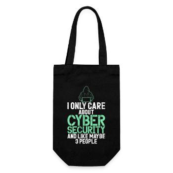 Cyber security hacker hacking - Gift Bag for Bottles - black - Front