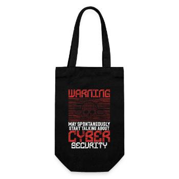 Cyber security hacker hacking - Gift Bag for Bottles - black - Front