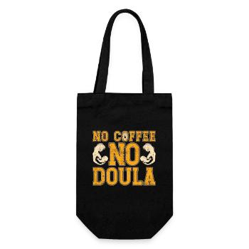 Doula Pas De Café Pas De Naissance Coach Amateur De Café - Sac à bouteille - noir - Devant