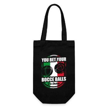 Bocce Balls Italian Sport Ball Sport Italy. - Gift Bag for Bottles - black - Front