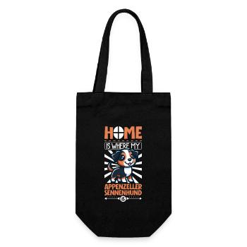 Home - Appenzeller Mountain Dog - Gift Bag for Bottles - black - Front