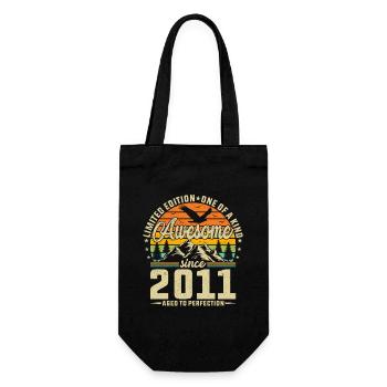 Millésime 2011 : Idée cadeau d’anniversaire légendaire - Sac à bouteille - noir - Devant