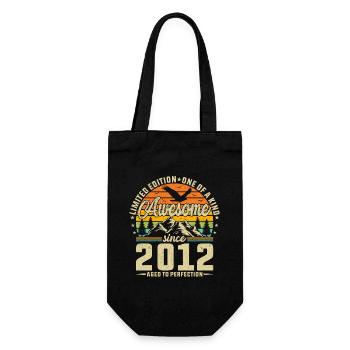 Legendary Vintage 2012 - Born Legends Birthday - Geschenkbeutel für Flaschen - Schwarz - Vorne