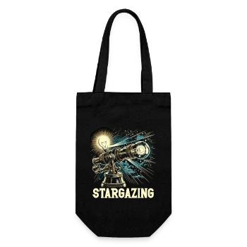Astrophotography Astronomy Space Camera - Gift Bag for Bottles - black - Front
