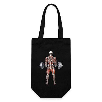 Skeleton Fitness Workout - Geschenkbeutel für Flaschen - Schwarz - Vorne