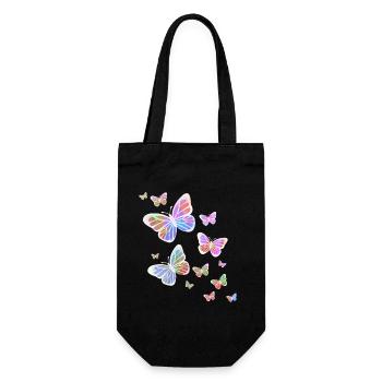 Papillon, Papillon, Animal, Coloré, Couleur - Sac à bouteille - noir - Devant