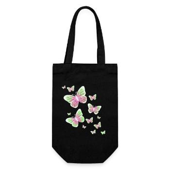 Papillon, Papillon, Animal, Coloré, Couleur - Sac à bouteille - noir - Devant