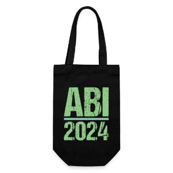 Abitur Junge Mädchen Abi Abitur 2024 - Geschenkbeutel für Flaschen - Schwarz - Vorne