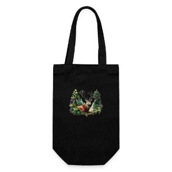 Red Deer I Hunting Motif - Gift Bag for Bottles - black - Front