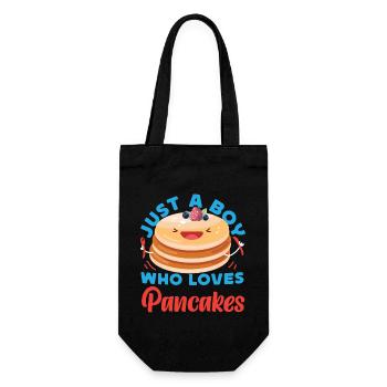 Pancake Lover Kids Boy Just A Boy - Gift Bag for Bottles - black - Front