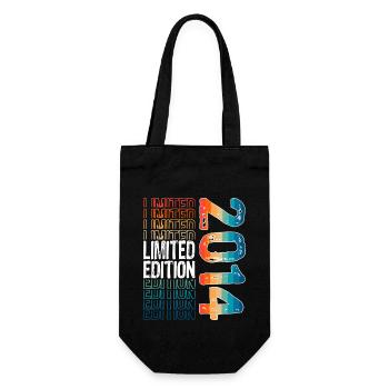 Limited Edition Since 2014 Birthday Vintage 2014 - Gift Bag for Bottles - black - Front