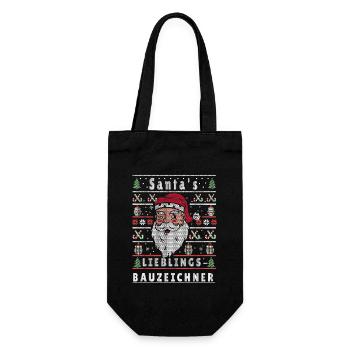 Noël laid Père Noël FAVORI Draughtsman - Sac à bouteille - noir - Devant