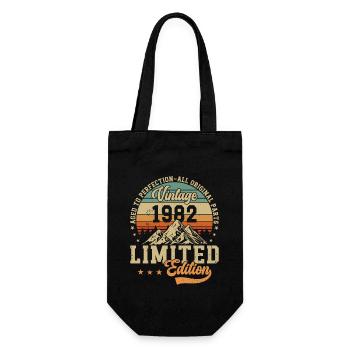 Vintage 1982 - Retro Birthday Gift - Geschenkbeutel für Flaschen - Schwarz - Vorne