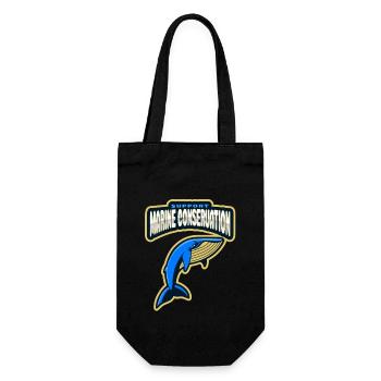 Marine Conservation - Gift Bag for Bottles - black - Front