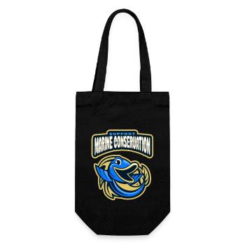 Marine Conservation - Gift Bag for Bottles - black - Front
