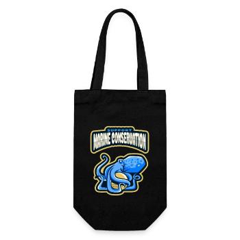 Marine Conservation - Gift Bag for Bottles - black - Front