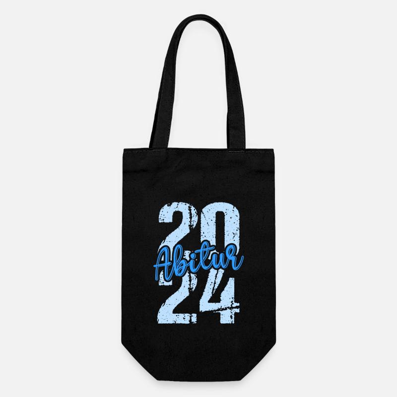 Abitur Junge Mädchen Abi Abitur 2024 - Geschenkbeutel für Flaschen - Schwarz