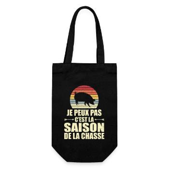Je Peux Pas C'est La Saison De La Chasse - Sac à bouteille - noir - Devant