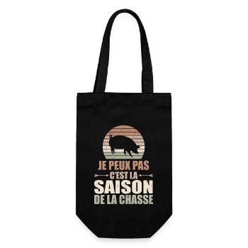 Je Peux Pas C'est La Saison De La Chasse - Sac à bouteille - noir - Devant