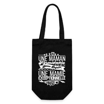 Grand-Mère Cadeau- Une Mamie Exceptionnelle. - Sac à bouteille - noir - Devant