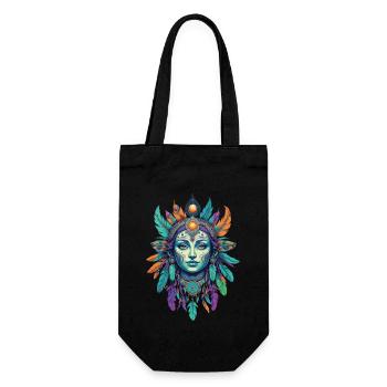 amérindien Mardi Gras Mandala - Sac à bouteille - noir - Devant