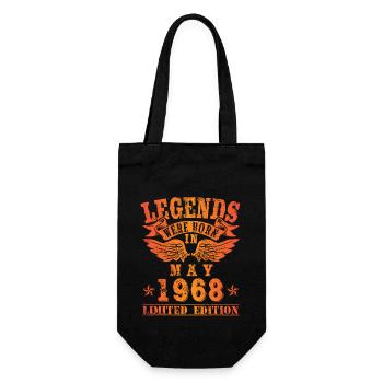 Legends sont nés en mai 1968 Anniversaire - Sac à bouteille - noir - Devant