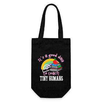 Funny Teacher Elementary School Teacher Lessons - Gift Bag for Bottles - black - Front