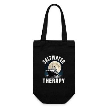 Saltwater Therapy Cruise Ship Vacation Group - Geschenkbeutel für Flaschen - Schwarz - Vorne