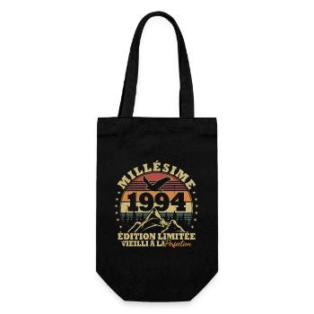 1994 vintage aged to perfection - Gift Bag for Bottles - black - Front