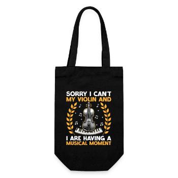 Désolé, je ne peux pas mon violon et j’ai une comédie musicale - Sac à bouteille - noir - Devant