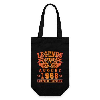 Legends sont nés en Août 1968 Anniversaire - Sac à bouteille - noir - Devant