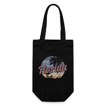 Florida Surfer Souvenir USA Amerika - Geschenkbeutel für Flaschen - Schwarz - Vorne