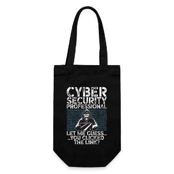Cyber security hacker hacking - Gift Bag for Bottles - black - Front