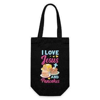 Les enfants amoureux des crêpes J’aime Jésus - Sac à bouteille - noir - Devant