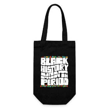 Black History Month Period African American Pride - Geschenkbeutel für Flaschen - Schwarz - Vorne