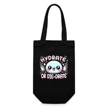 Hydration Drink Water Stay Hydrated Hydration - Geschenkbeutel für Flaschen - Schwarz - Vorne