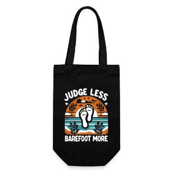 Barefood Lifestlye Ntural Foot Health Foot - Gift Bag for Bottles - black - Front