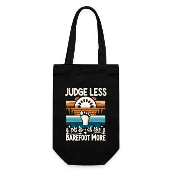 Barefood Lifestlye Ntural Foot Health Foot - Gift Bag for Bottles - black - Front