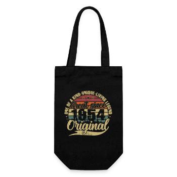 Great Since 1954 Vintage Birthday Gift - Gift Bag for Bottles - black - Front