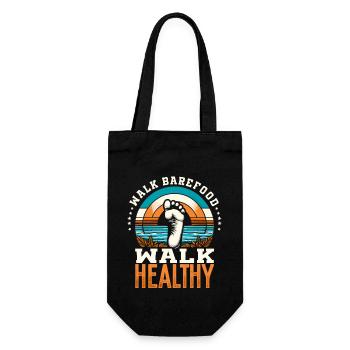 Barefood Lifestylee Ntural Foot Health Foot - Gift Bag for Bottles - black - Front