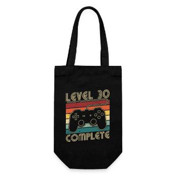 Niveau 30 Complet 30 Ans Cadeau d’Anniversaire - Sac à bouteille - noir - Devant