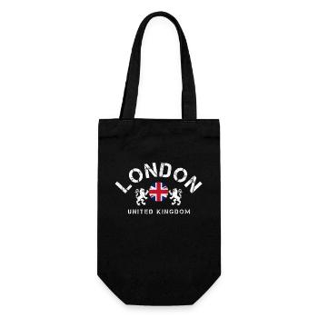 London England UK Souvenir Gift - Gift Bag for Bottles - black - Front