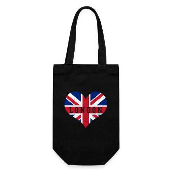 London England UK Souvenir Gift - Gift Bag for Bottles - black - Front