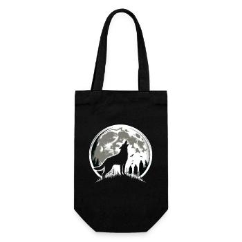 Chien d'horreur Halloween Spooky Dog Lover Chien gothique - Sac à bouteille - noir - Devant